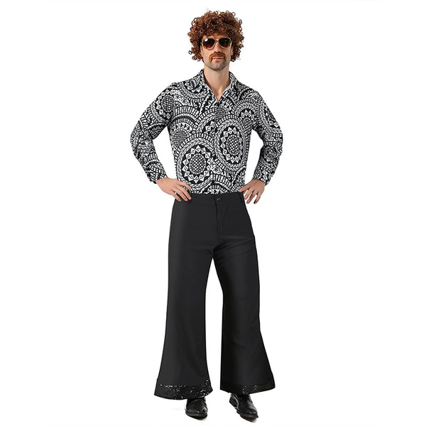 Flat black sequins