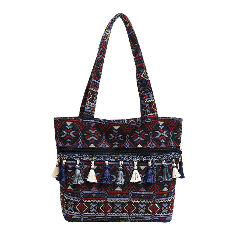 Bolsos de estilo nacional, bolsos de nicho, bolsos de hombro de estilo vacacional, bolsos de mujer, bolsos de primavera de 2025.