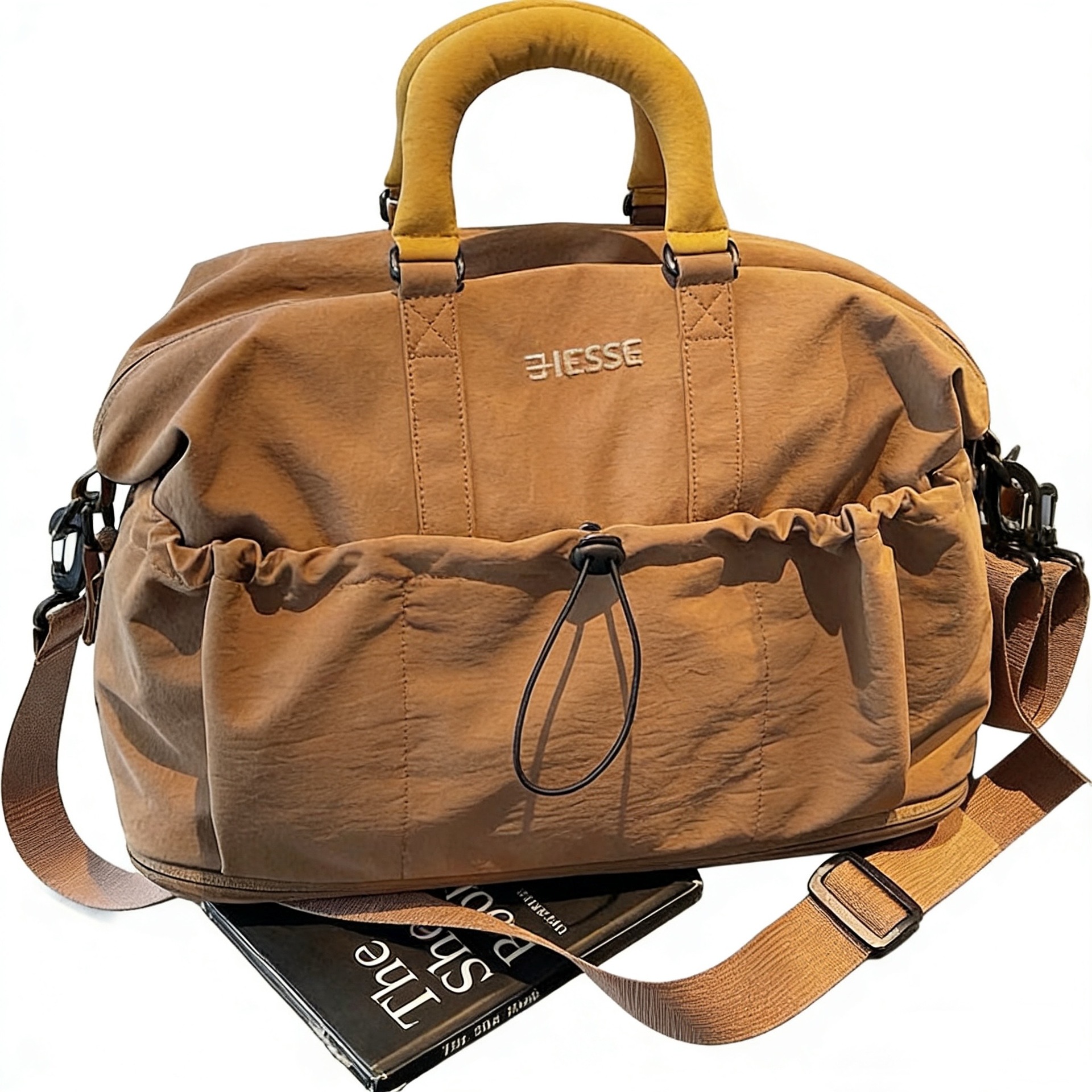 2026 New Lazy Style Large Capacity Commuter Bag, Contrast Color Hand-Carry Design, Simple Versatile Travel & Gym Dual-Use Bag - Thumbnail 5
