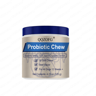 Cross-Border Amazon Independent Station Hot Selling Probiotic Dog Food Probiotic Chew Factory Direct Delivery O Em