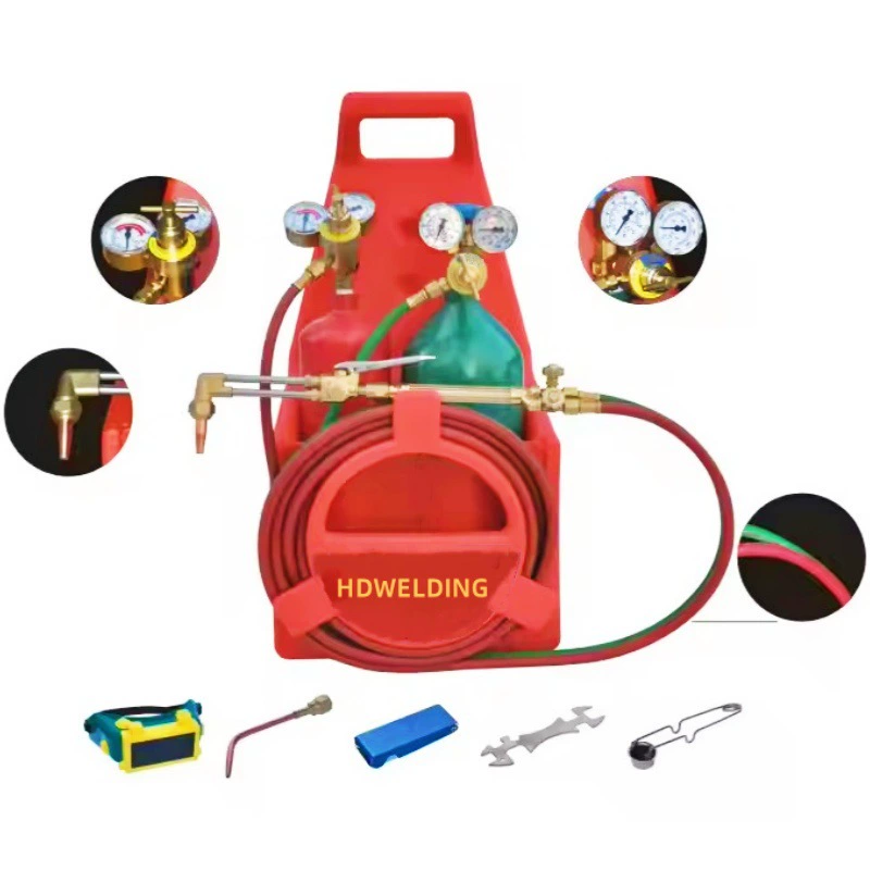 Прямые поставки с завода: портативный американский сварочный и режущий комплект для внешней торговли, комплект для сварки и резки кислородно-ацетиленовый с баллоном для газа.