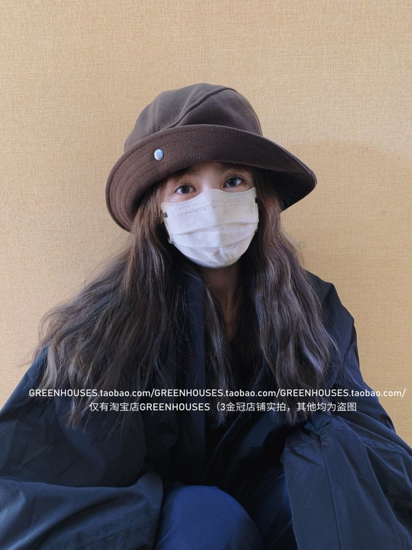 一帽多戴 日系复古毛呢渔夫帽子女2025秋冬新款简约百搭遮阳盆帽|undefined