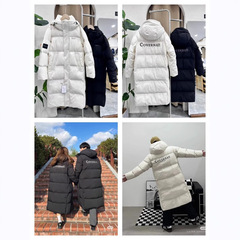 2025韩系冬季Covernat羽绒服长款过膝情侣款双色宽松百搭现货
