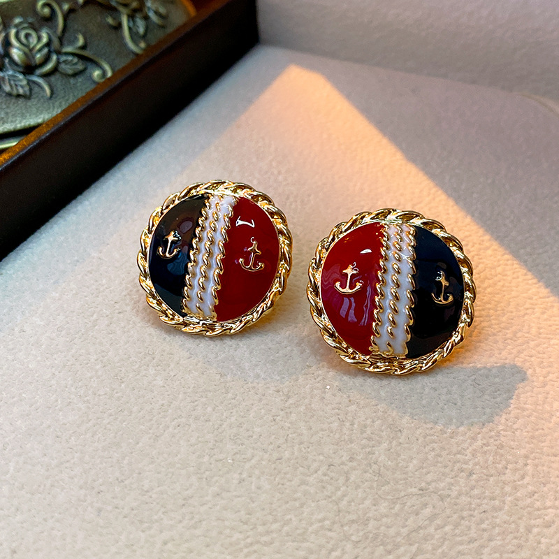 Water Droplets, Flower Pattern Women'S Gender 1 Pair Classical Water Droplets Flower Inlay Copper Artificial Gemstones Drop Earrings Ear Studs