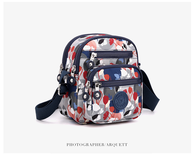 New Oxford Fabric Women's Mini Casual Crossbody Phone Bag Fashion Nylon Bag Single Shoulder Adjustable Waterproof Canvas Bag
