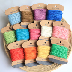 Colorful playing card twine binding rope DIY creative hand-made weaving rope 10 meters decorative packaging rope wholesale 