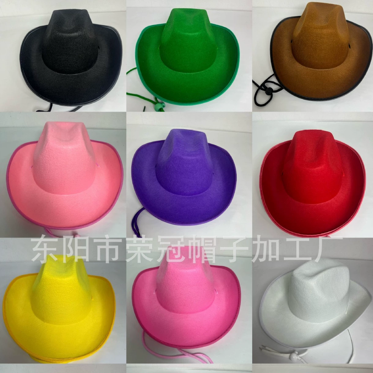 Фабрика спот розовый ковбойский шапка белый ковбойский шапка черный коричневый дик ковбойский шапка