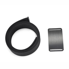 亞馬遜鋁扣尼龍腰帶新款戶外腰帶男士休閒帆布編織腰帶批發