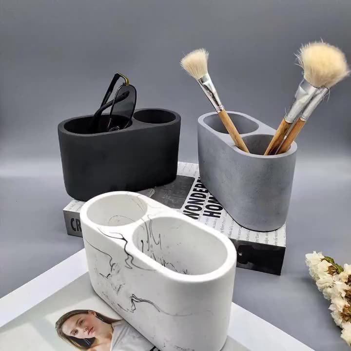 시멘트 펜 컨테이너 노르딕 데스크탑 스토리지 장식품 창조적 인 성격 사무실 문구 디자인 간단한 Ins 홈
