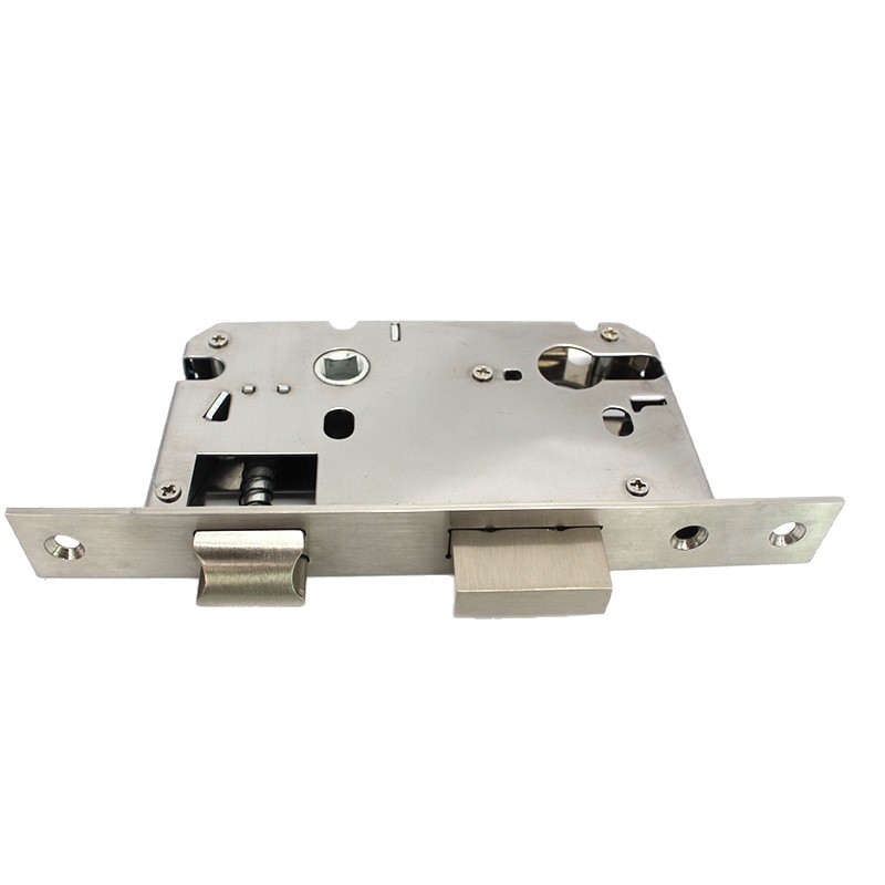 Puerta interior 5058 bloqueo personalizado acero inoxidable 304 accesorios de bloqueo de puerta interior puerta de madera maciza puerta de dormitorio doble lengua bloqueo