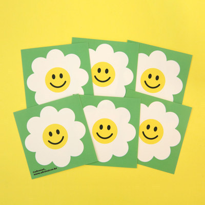 A0 Corea del Sur lindo Margarita amor cara sonriente INS de dibujos animados pegatinas de computadora diario decorativo emoji pegatinas