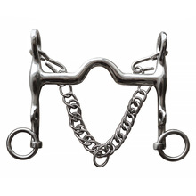 不锈钢马嚼子马口衔不生锈不脱皮中拱马嘴长约120毫米