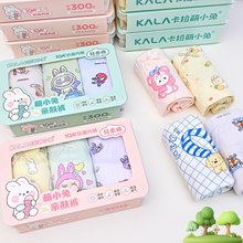 A类抑菌莫小鱼盒装内裤纯棉平角三角男女儿童宝宝透气卡拉萌小兔