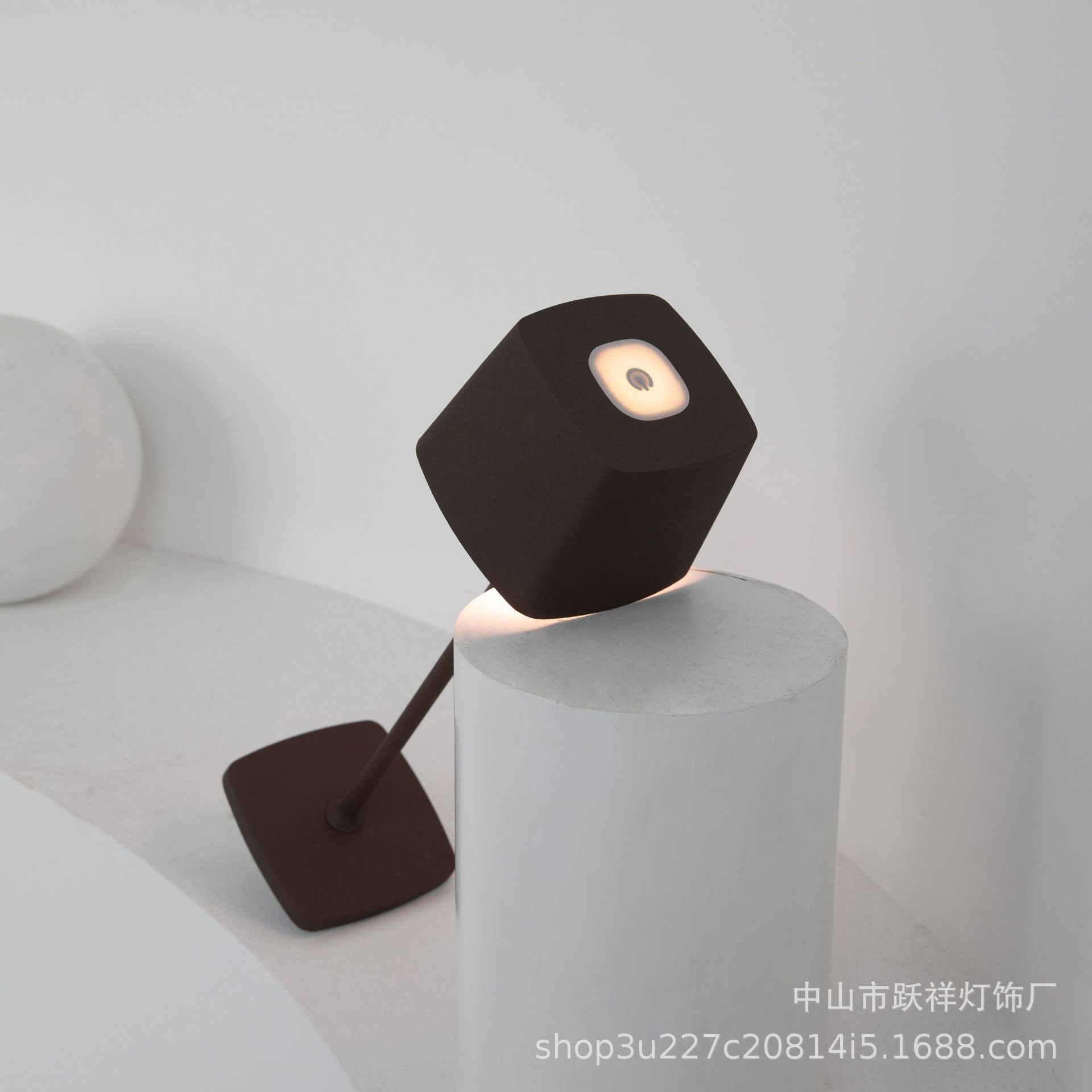 USB recargable faro cubilete lámpara de mesa recargable Hotel Restaurante Simple lámpara de mesa de comedor en forma de I táctil Lámpara de Aprendizaje