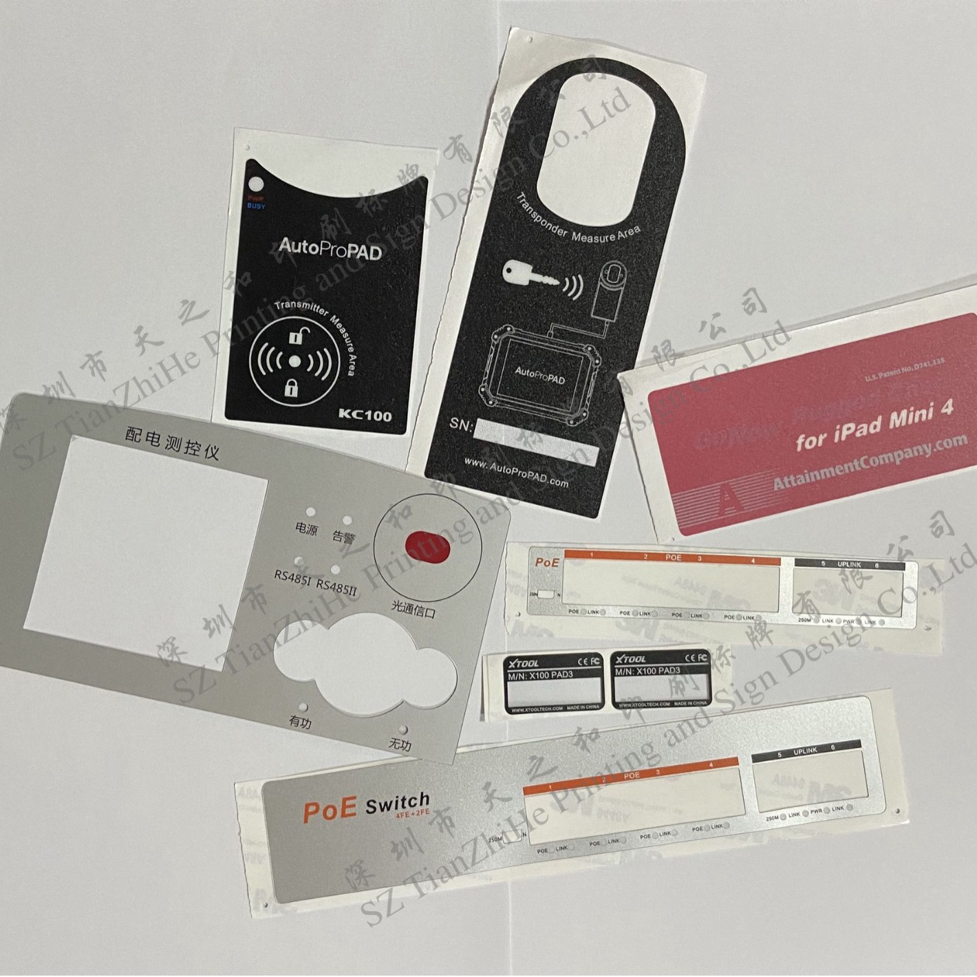 【天之和】印刷标牌多口千兆交换机标贴 交换机PC面贴设备标签