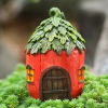 House for gazebo with clove mushrooms, jewelry, flowerpot, decorations, flowered, micro landscape