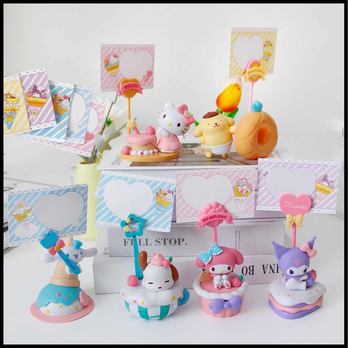 库洛米美乐蒂三丽鸥便签系列盲盒手办卡通潮玩公仔摆件娃娃机玩偶