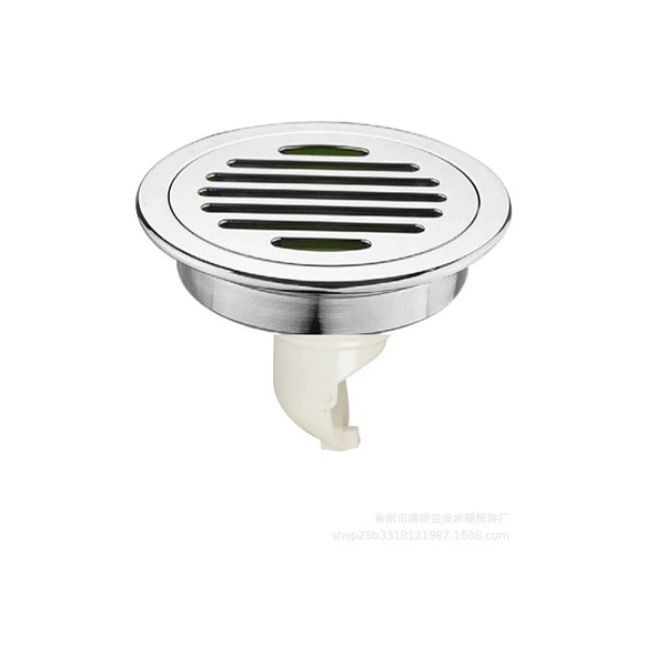 7868-A full copper chrome-plated circular floor drain (small side emission stinky core)