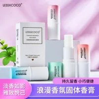 Бальзам LESSXCOCO, белый персик, улун, жасмин, кедр, легкий аромат, для студенток, маленький, портативный, оптом.