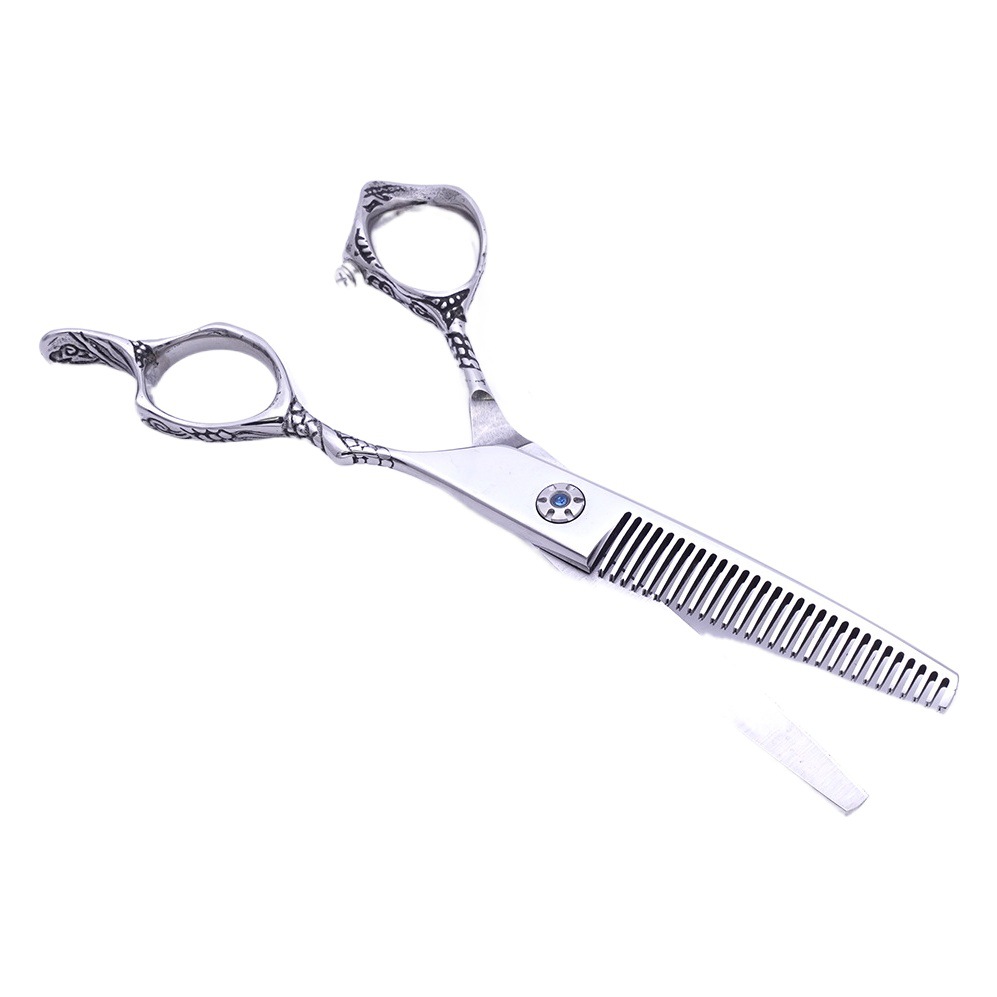 Tijeras de pelo directo de fábrica profesional de acero inoxidable tijeras planas tijeras de dientes finos estilista tijeras de pelo especiales