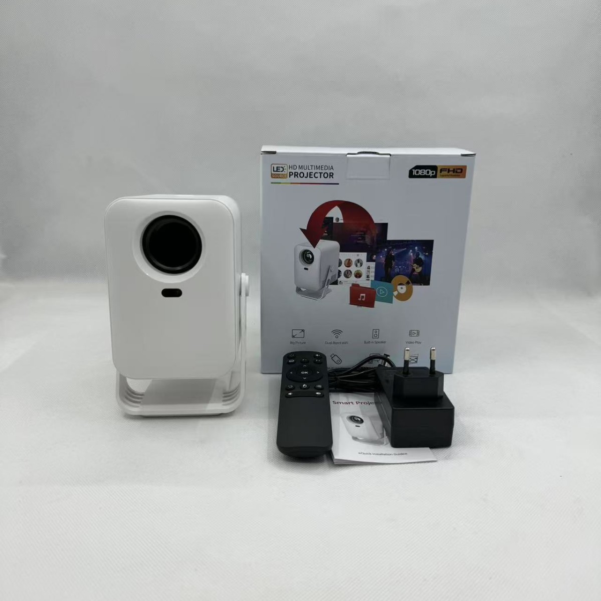 Proiettore C600A Home Autofocus Portatile 1080p Home Theater Proiettore da ufficio Wireless_voghion.com