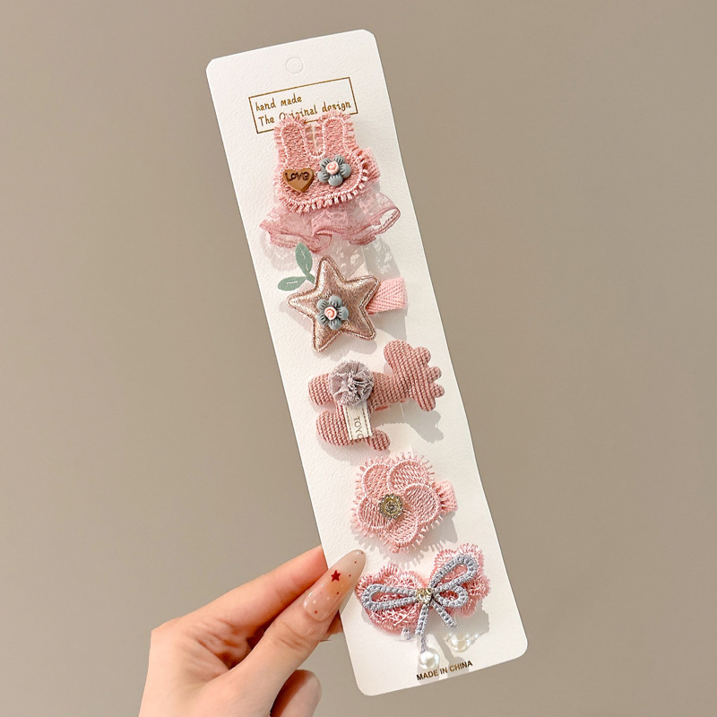 Paquete completo de tela para bebés cabello de cabello de bebé cabello de cabello de bebé cabello de bebé cabello de bebé niñas joyas para el cabello de bebé