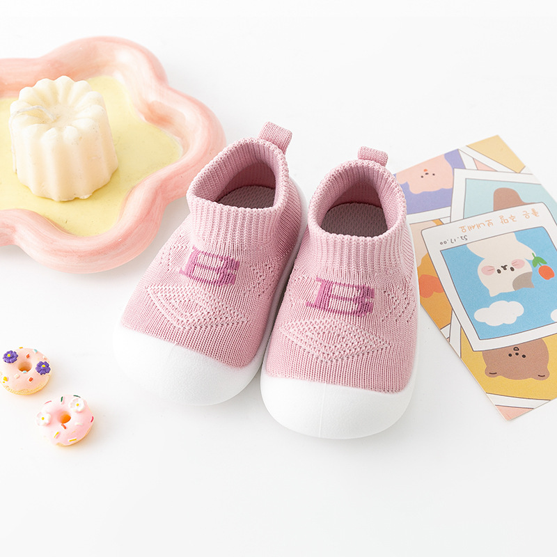 Primavera y otoño, zapatos para bebés, zapatos de calcetines de malla transpirables, zapatos para niños de 1 - 3 años, niños de mediana edad