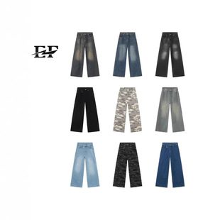 EF JEANS|��Ʒ ��ʽֱͲ����ϵ�ĥ��ˮϴ����ţ��ѝ��ɫ�ٴ��