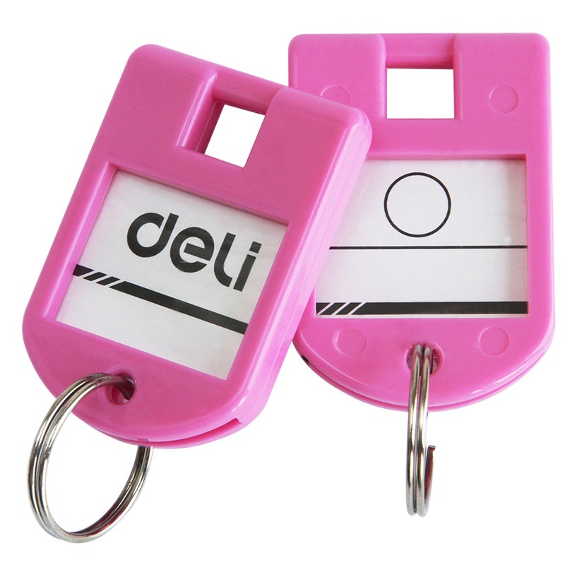 Deli 9330 Gestión de clasificación de color tarjeta clave llavero placa clave marcado llavero de plástico