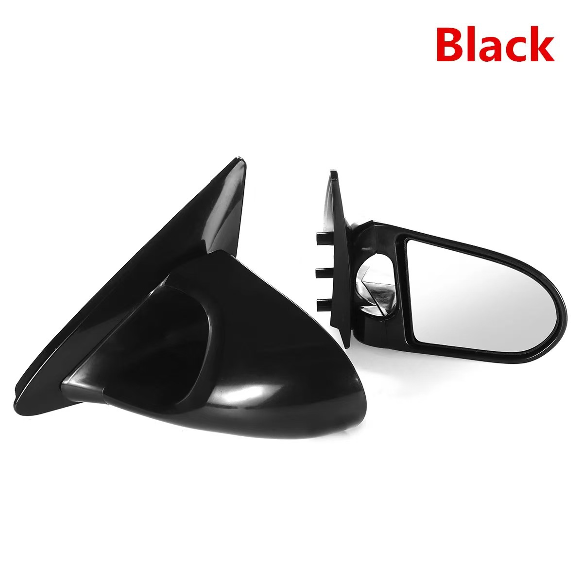 Cross-Border Suitable for 1992-1995 Honda Civic Eg Rearview Mirror 2-Door Decorative Modification Parts Bright Black Reversing Mirror
