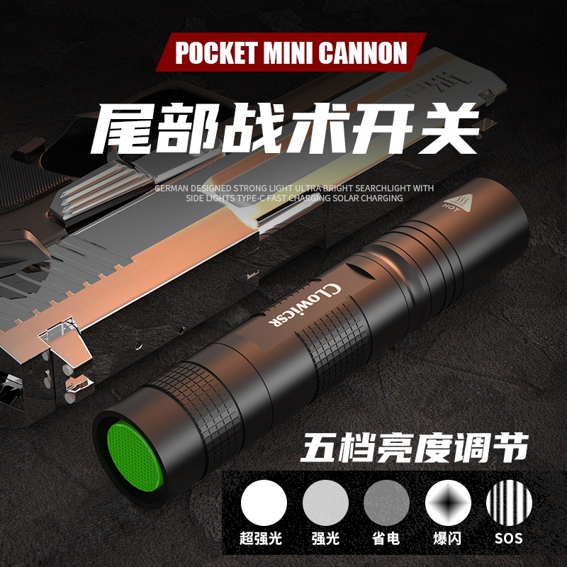 Lintera de luz fuerte recargable al aire libre ultra brillante de largo alcance mini portátil doméstico duradero luz led de xenón image 5