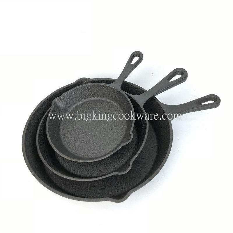 Doble boquilla de aceite sartén de hierro fundido sartén pequeña sartén no fácil de pegar sartén sin recubrimiento Placa de barbacoa