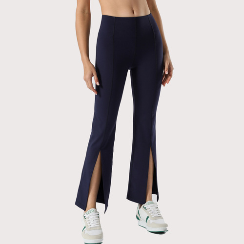  new high waist yoga flared trousers for women, hip lift yoga trousers, dance fitness sports slit trousers