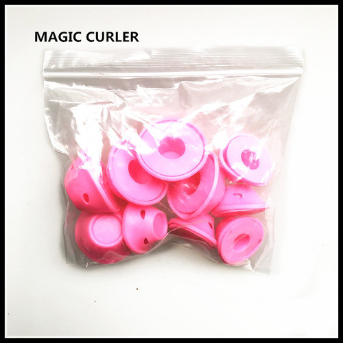 Mushroom curling iron, bell curling iron, pink, blue, 10-pack, Marvelous Maisel, sleep curler