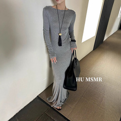 广州十三行HUMSMR秋款上新小女人极简风气质连衣裙D1898