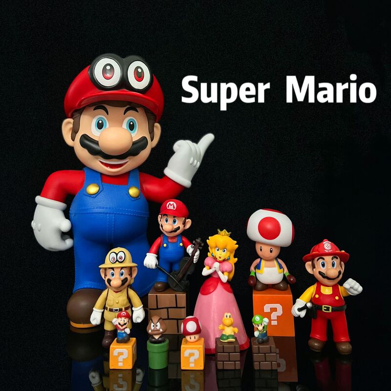 Cross-Border Super Mario Mario Figure Series Game Peripherals, Various Louis Orangutan Princess Peach Figures