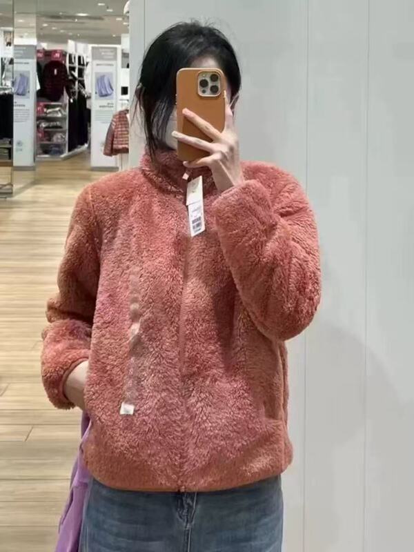 2024 Long-Fleece Polar Fleece Jacket with Stand Collar, Warm Zip-Up Jacket 428330 439138 2024 Long-Fleece Polar Fleece Jacket with Stand Collar, Warm Zip-Up Jacket 428330 439138