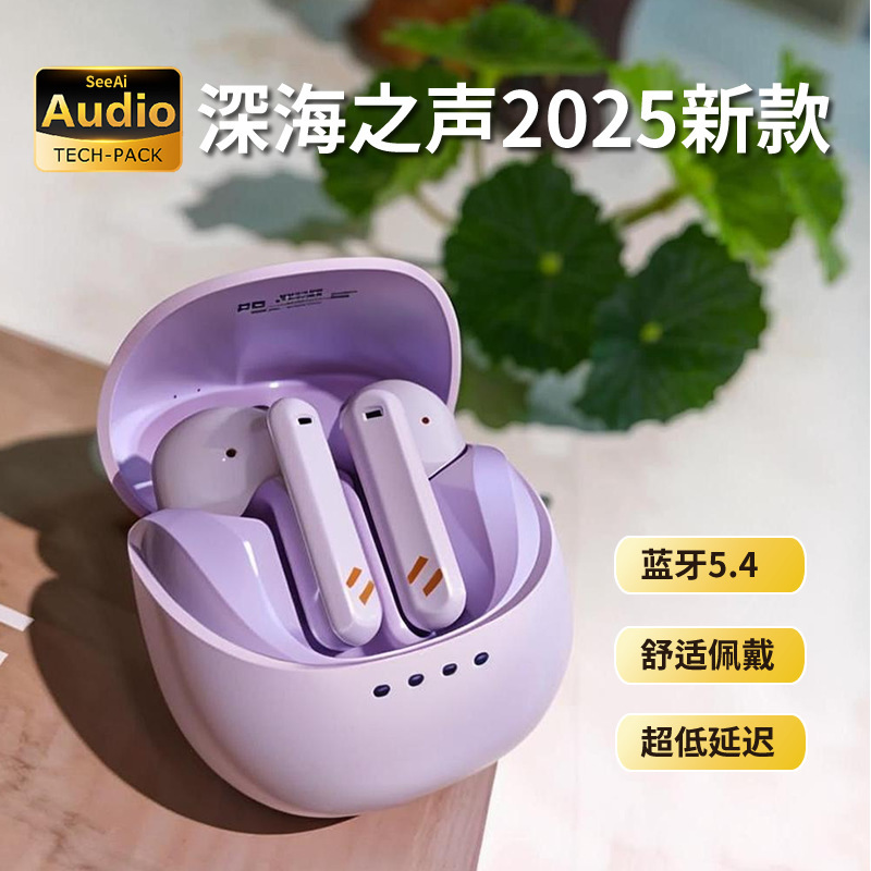 2025 New Bluetooth Headset True Wireless Semi-In-Ear High-Quality Factory Wholesale Private Model Cross-Border Popular Headset