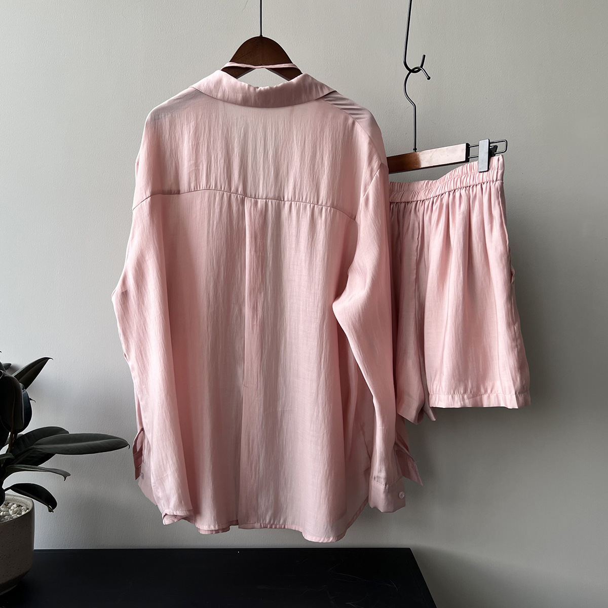 Draping Breathable Sun Protection Shirt Suit Women Summer Loose Thin Shirt Wide Leg Shorts Women