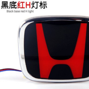 [Productos calientes transfronterizos] adecuado para Honda Civic Accord volando Feng Fan logotipo rojo logotipo del coche LED luz luminosa del logotipo del coche