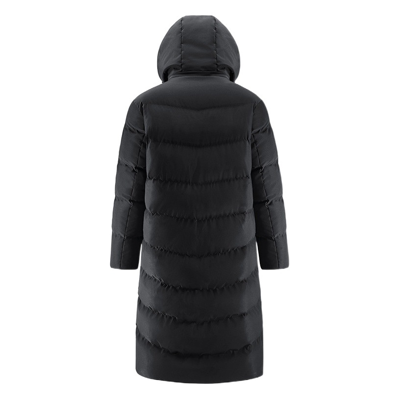 Hooded Tooling Thickened Warm Long Over-the-knee Sports Down Cotton-padded Clothes Loose Winter Training Clothes for Men and Women Sports Students