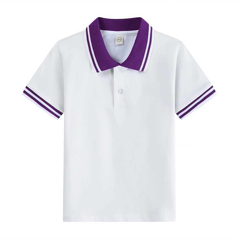 Boys' T-Shirt Short-Sleeved Kidsren's Polo Shirt Pure Cotton Primary School Uniform Set for Older Kidsren White Summer Clothing for Girls Boys' T-Shirt Short-Sleeved Kidsren's Polo Shirt Pure Cotton Primary School Uniform Set for Older Kidsren White Summer Clothing for Girls