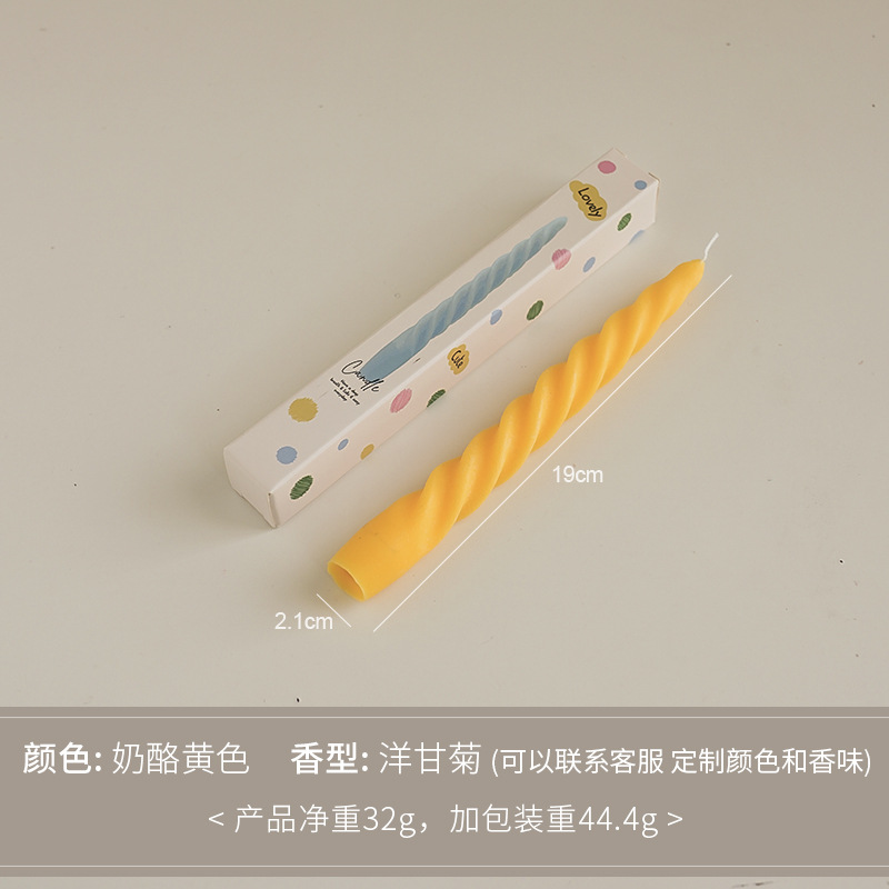 Espiral de cera de incienso nicho de alto nivel de alta calidad regalo de mano regalo transfronterizo cera larga adornos de perfume hechos a mano