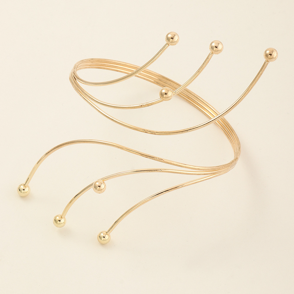 24g Weight Alloy Pendant Material No Inlaid Inlay Material arm bracelet Classification Alloy Chain Material Anniversary, Business, Travel Occasion Alloy Material Geometric Pattern All Seasons Season Women'S Gender Fashion Style Fashion Hollow Geometric Pattern Butterfly Leaf Alloy Bracelet 20