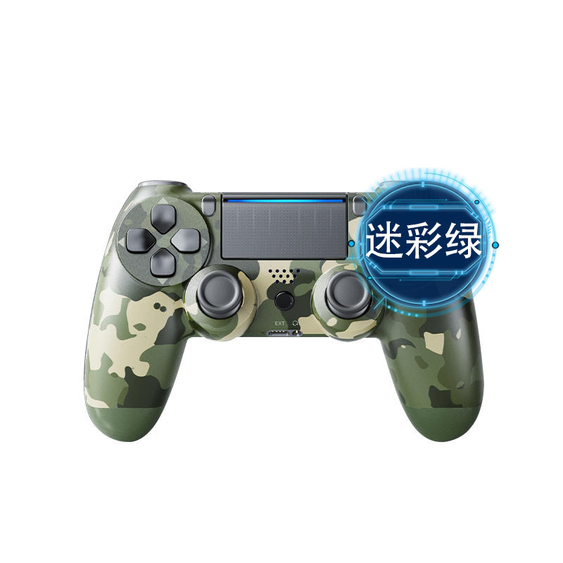 Ventas directas de fábrica Ps.4 controlador de pc de mango inalámbrico vibración de seis ejes giroscopio somatosensorial Bluetooth P4 gamepad