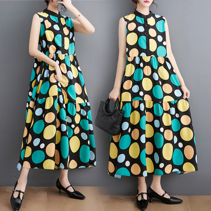 Summer fashionable long dress sleevless