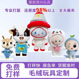 毛绒玩具定制玩偶公仔定做学校吉祥物抱枕订制挂件布偶娃娃定制