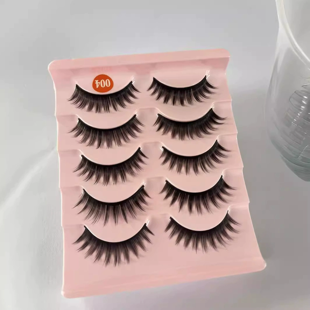 Плотные наlashes, 5 пар, европейский стиль