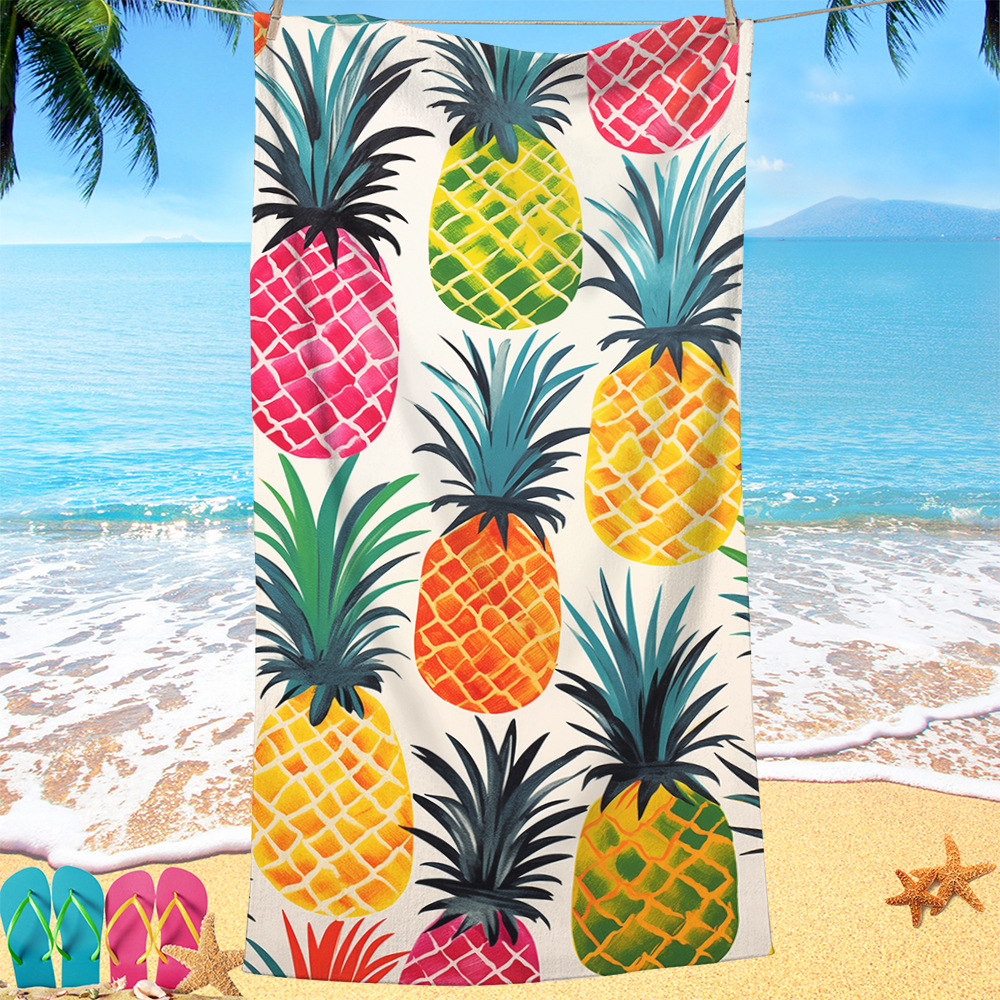 Toalla de playa con estampado de cocotero, especialmente para 240g de microfibra de comercio exterior, toalla de baño de playa de natación