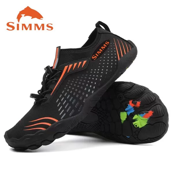 2025 New SIMMS Luya Shoes Fishing Shoes Men's Shoes Tracing Shoes Wading Shoes Boat Fishing Shoes Non-slip Rubber Soft Shoes